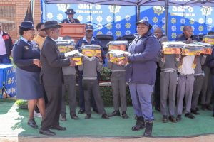 Leaners receive school uniforms and shoes